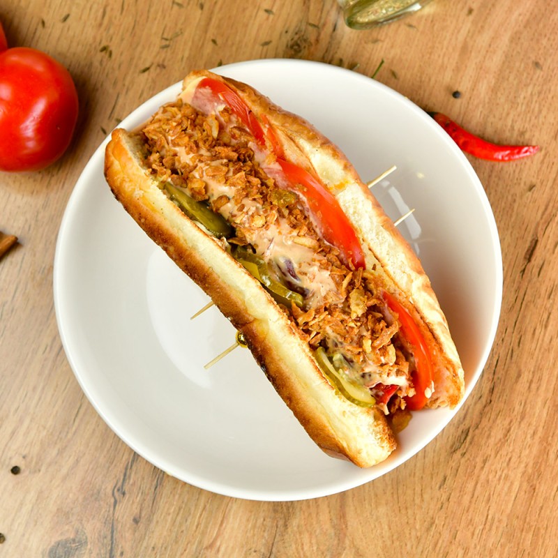 Шаурма куриная в булочке